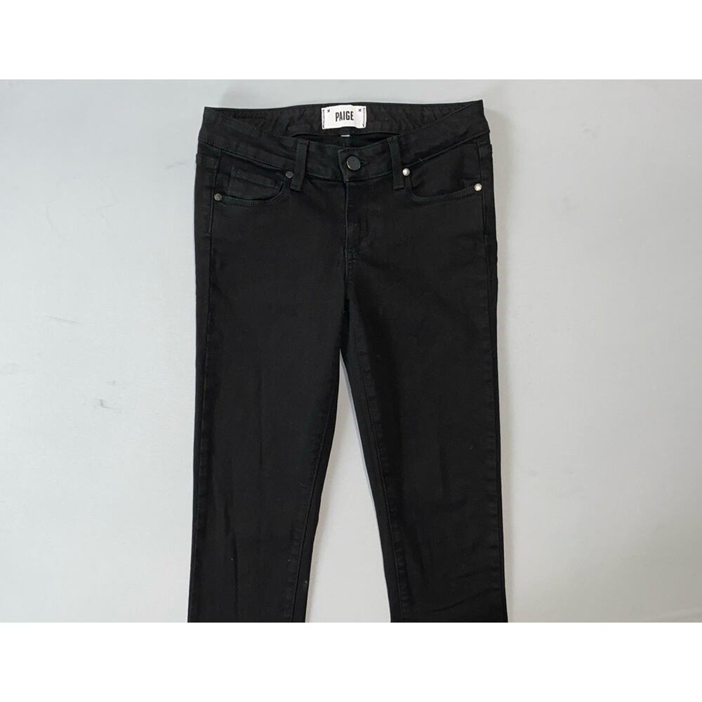 Paige Denim 'Skyline Skinny' 5-Pocket Stretch Denim Jeans in Black Ink. 26, GUC!